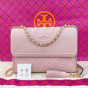 AUTH. New Tory Burch Fleming Convertible Shoulder Bag